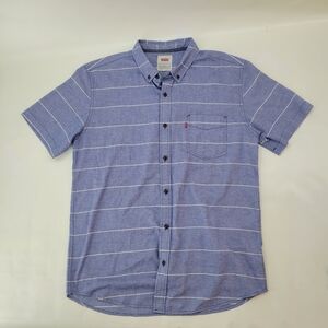 Levi's Men's Blue Striped Shirt